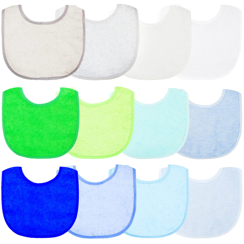 Youngever 12 Baby Bibs Stay Dry Soft Waterproof