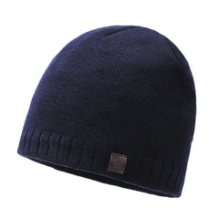 Warm Thickened Knitted Men's Hat for Autumn and Winter