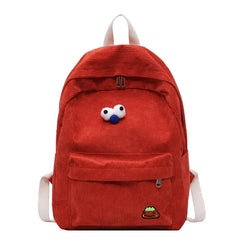Corduroy Backpack for High School Students