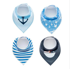 4pcs Lot Baby Bibs Cotton Bandana