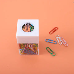 Lidemei Creative Transparent Square Macaron Paper Clip Bucket
