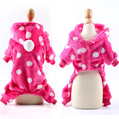 Fleece Pet Clothing for Dogs and Cats - Warm Autumn/Winter
