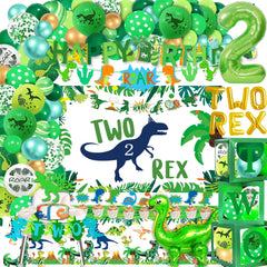 Two Rex Birthday Decorations Dinosaur 2nd Birthday Party Decorations