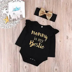 Baby One-piece 2pcs Set Head Band and One-Piece