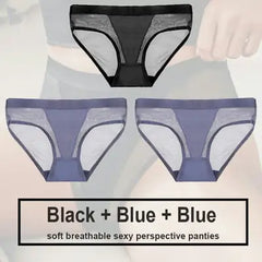 Women's Seamless Polyester Panty Set - 3 Pieces