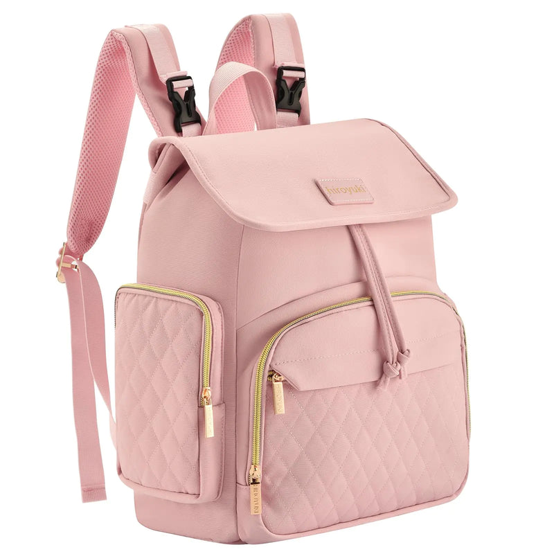 Diaper Bag Backpack for Mom Large Cute Pink