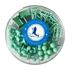 Stylish Macaron Color Office Supplies Set with Clips