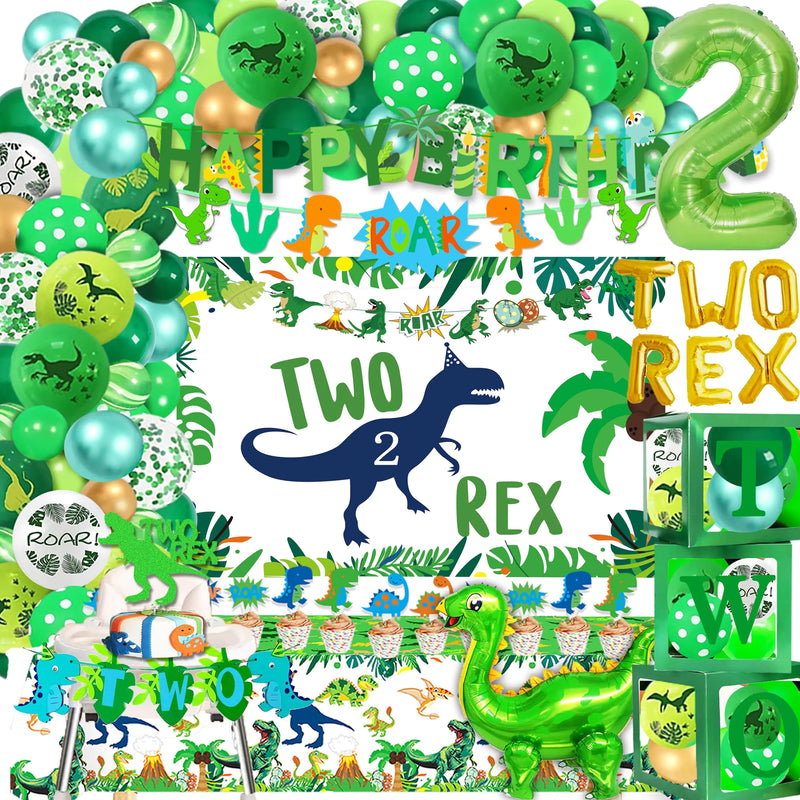 Two Rex Birthday Decorations Dinosaur 2nd Birthday Party Decorations