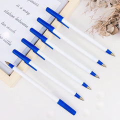 Minimalist White Solid Ballpoint Pen