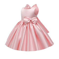 Solid Color Princess Dress for Girls