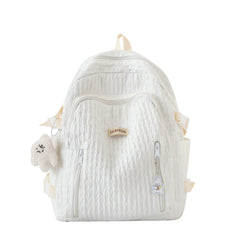 Fashionable Women's Backpack - Large Capacity School Bag