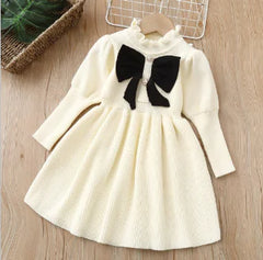Hazel Dress with Big Bow for Girls (One Piece)
