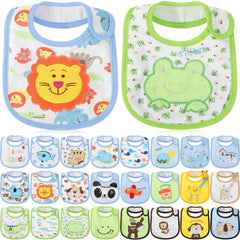 HooLing 24 Pcs Toddler Bibs Waterproof