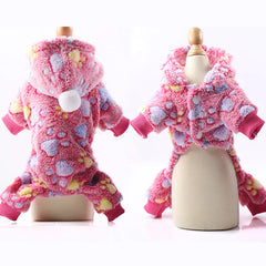 Fleece Pet Clothing for Dogs and Cats - Warm Autumn/Winter