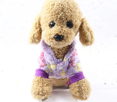 Fleece Pet Clothing for Dogs and Cats - Warm Autumn/Winter