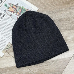 Warm Thickened Knitted Men's Hat for Autumn and Winter