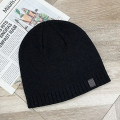 Warm Thickened Knitted Men's Hat for Autumn and Winter