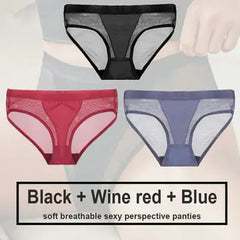 Women's Seamless Polyester Panty Set - 3 Pieces