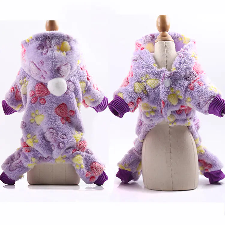 Fleece Pet Clothing for Dogs and Cats - Warm Autumn/Winter