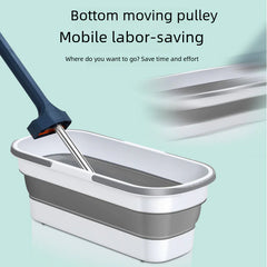 Portable Folding Silicone Car Wash Bucket (Rectangular)