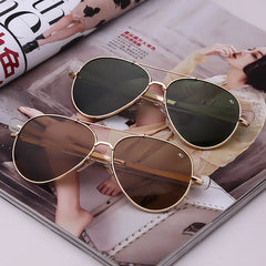 Men's Fashion Sunglasses with Glass Lenses