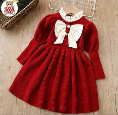 Hazel Dress with Big Bow for Girls (One Piece)