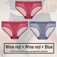 Women's Seamless Polyester Panty Set - 3 Pieces