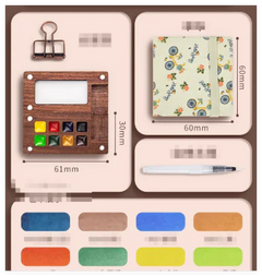 Mini Watercolor Painting Set