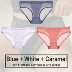 Women's Seamless Polyester Panty Set - 3 Pieces