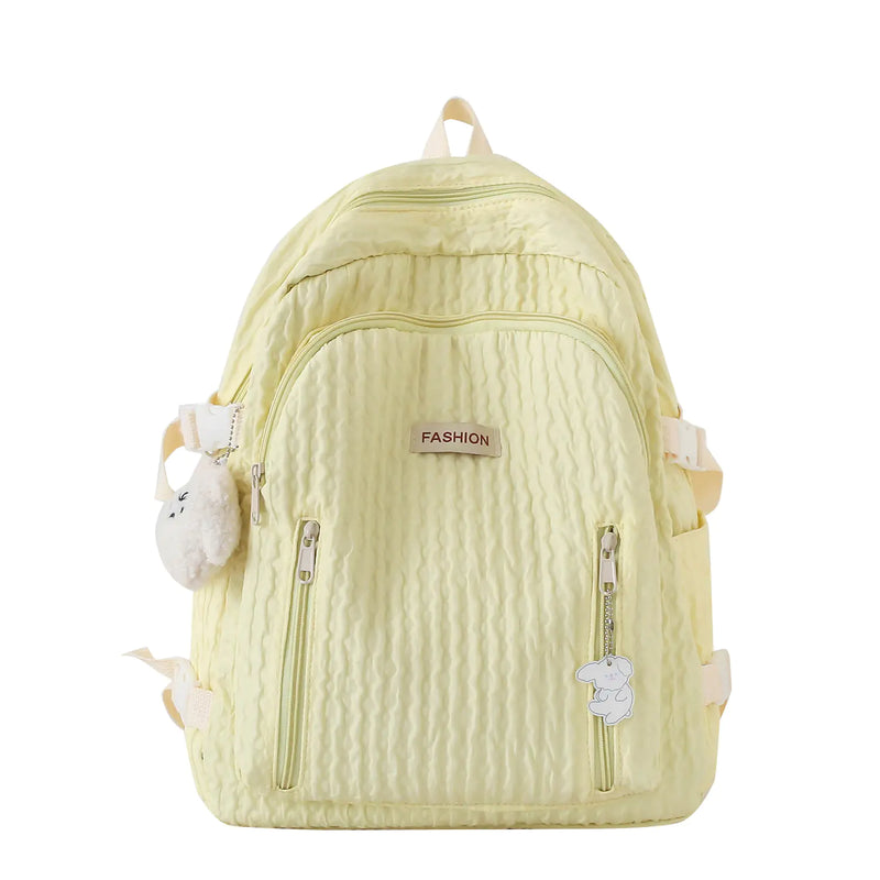 Fashionable Women's Backpack - Large Capacity School Bag
