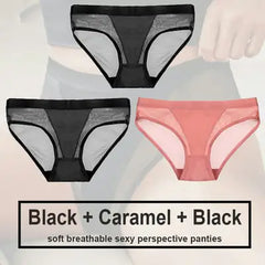 Women's Seamless Polyester Panty Set - 3 Pieces