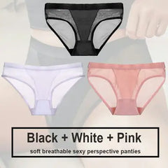 Women's Seamless Polyester Panty Set - 3 Pieces