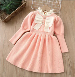 Hazel Dress with Big Bow for Girls (One Piece)