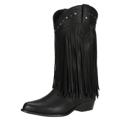SheSole Womens Wide Width Fringe Boots Western US Size 11