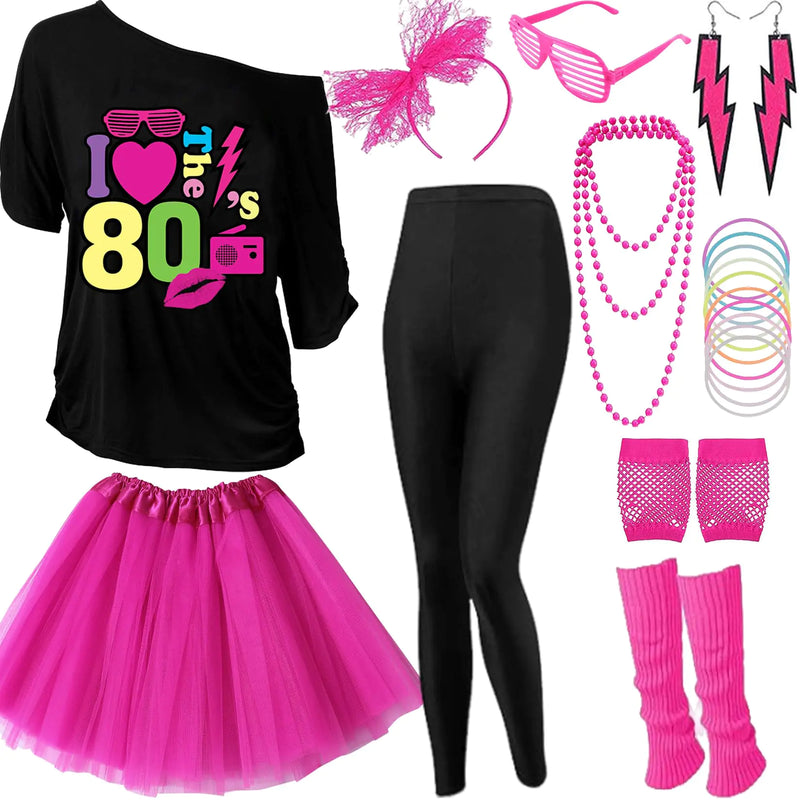 GDXINYES 80s Outfit for Women