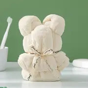 Cute Bear Shaped Washcloth - Super Soft Hand Towel