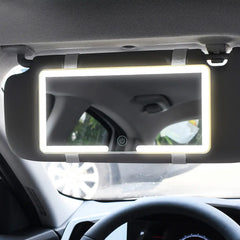 Automotive Sun Louver Makeup Mirror with Dimming Light