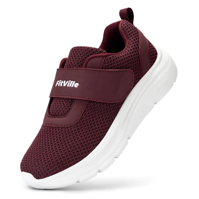 FitVille Diabetic Shoes for Women Slip on Walking Shoes