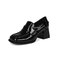 Pomoxikn Black Loafers -7.5