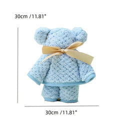 Fleece Bear Washcloths