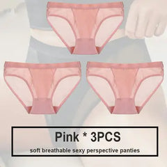 Women's Seamless Polyester Panty Set - 3 Pieces