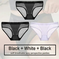 Women's Seamless Polyester Panty Set - 3 Pieces