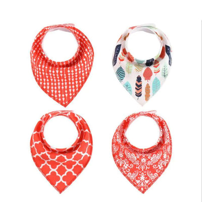 4pcs Lot Baby Bibs Cotton Bandana
