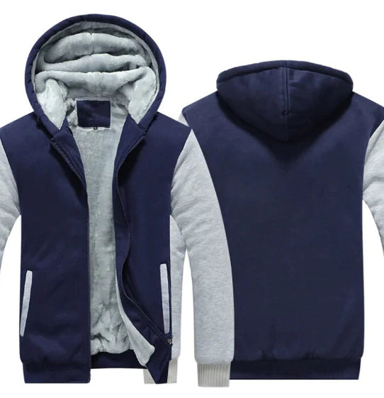 Men's Hooded Winter Parka Jacket - Casual Thick Coat